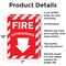 Signmission Fire Extinguisher with Arrow OSHA ANSI Sign, Aluminum, 7in W x 10in L, 2PK OS-2PACK-MISC-A-710-L-19492 - alternate 6